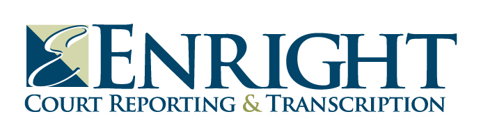 Enright Court Reporting and Transcription Logo